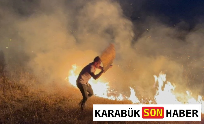 Karabük’te Yerleşim Yerine Yakın Anız Yangını Korkuttu