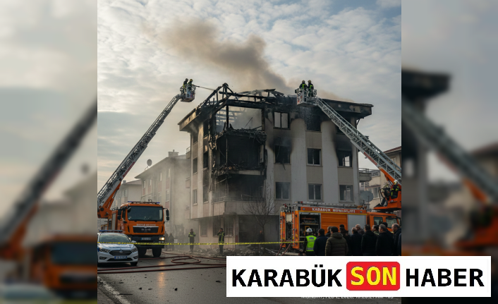 Karabük'te Korkutan Daire Yangını: 6 Kişilik Aile Canını Zor Kurtardı