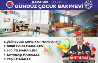 Vergili 'den  4. Dönem Projesi:5 adet yeni Gündüz Çocuk Bakımevi