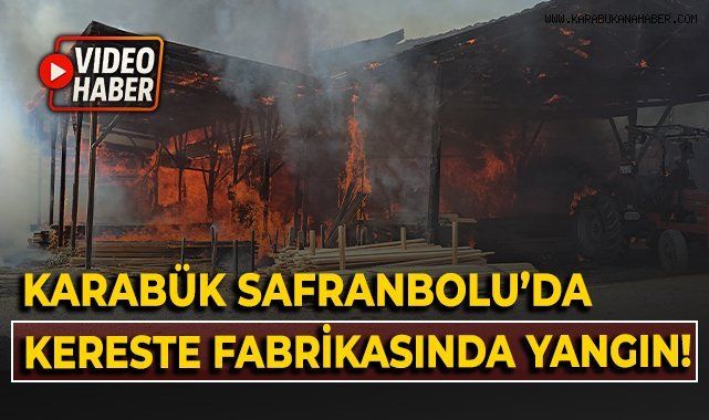 Safranbolu’da Kereste Fabrikasında Korkutan Yangın: Büyük Maddi Hasar