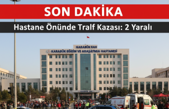 Hastane Önünde Trafik Kazası: 2 Yaralı