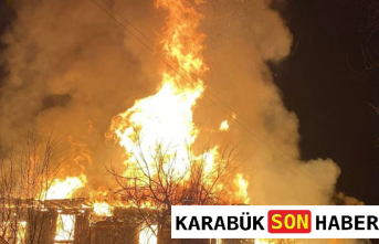 Eflani’de Korkutan Yangın: İki Katlı Ev Kül Oldu