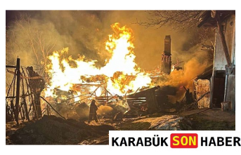 Safranbolu’da Gece Yarısı Yangın Paniği: Bir Yaralı