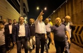 Karabük'te etkili olan sağanak sonrası  Başkan Çetinkaya Sahada