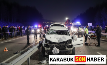 Yenice’de Otomobil Bariyerlere Ok Gibi Saplandı