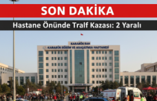 Hastane Önünde Trafik Kazası: 2 Yaralı