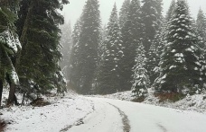 Karabük’ün Yükseklerinde Kartpostallık Kar Manzarası: Dronla Görüntülendi