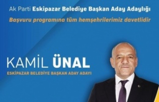 KAMİL ÜNAL ADAY ADAYLIĞINI AÇIKLIYOR.