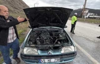 Karabük'te Seyir Halindeki Araç Alev Alev Yandı!...