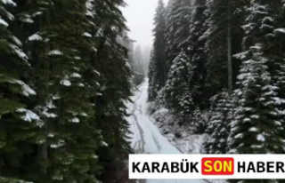 Karabük’te Kış Yüzünü Gösterdi: Yüksek Kesimlerde...