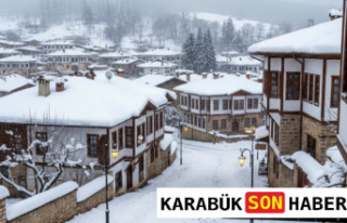 Safranbolu'da Kar Yağışı Sonrası Tarihı...