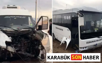 Afyonkarahisar'da Servis Aracı ile Otomobil Çarpıştı: 18 Yaralı