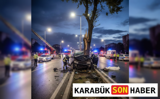 Kontrolden Çıkan Otomobil Refüje Devrildi: Karabük'te Sürücü Hayatını Kaybetti