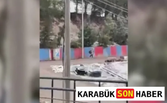 Karabük'te Kar Altında Saygı Duruşu