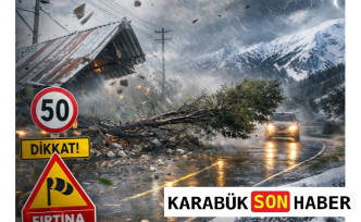 Karabük için fırtına uyarısı: Cumartesiye dikkat