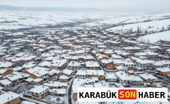 Safranbolu Beyaza Büründü: Tarihi Konaklarda Kar Mesaisi