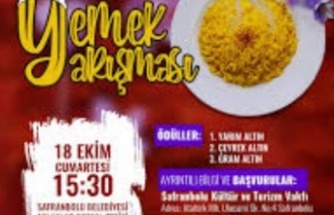 Safranbolu’da “Safranlı Yemek Yarışması” Başlıyor