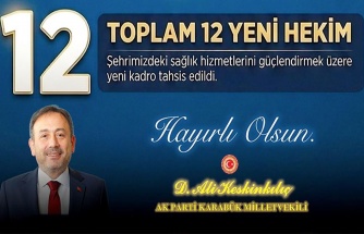 KARABÜK’E 12 YENİ HEKİM KADROSU