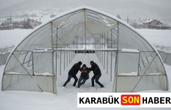 Eskipazar’da Kar Serayı Yıktı Geçti: O Anlar Kamerada