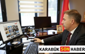 ​​Karabük Başsavcısı Akman Yılın Kareleri İçin Bilgisayar Başındaydı