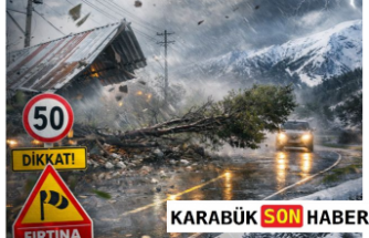 Karabük için fırtına uyarısı: Cumartesiye dikkat