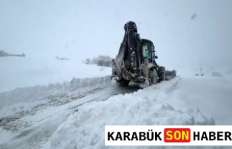 Karabük'te Karla Mücadele: 17 Köy Yolunda Çalışmalar Sürüyor
