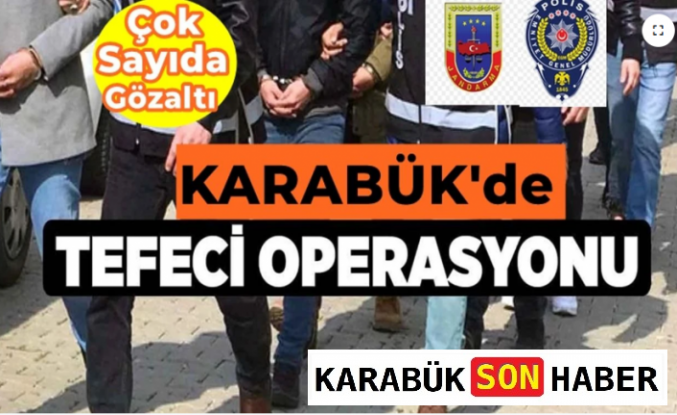 Karabük'te Tefecilik Operasyonu: 2 Gözaltı, 4 Milyon Liralık Para Hareketi Deşifre Edildi