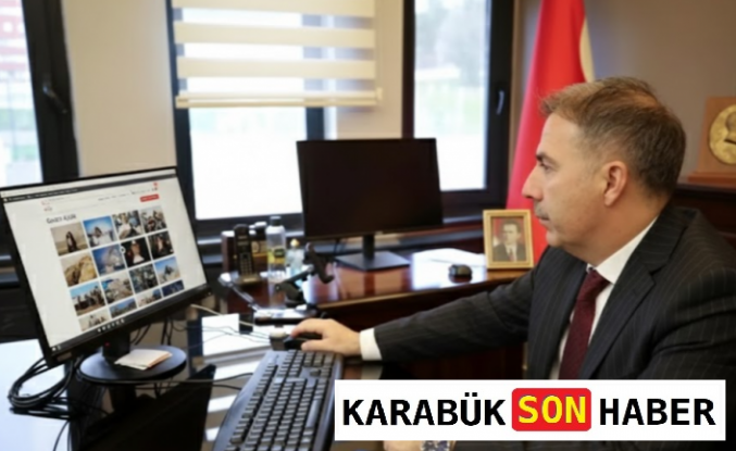 ​​Karabük Başsavcısı Akman Yılın Kareleri İçin Bilgisayar Başındaydı