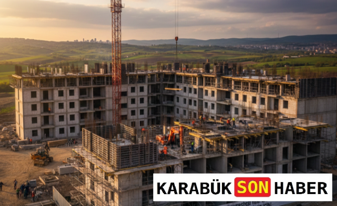 Karabük'te Öğrenci Yurdu İnşaatı Hız Kazandı