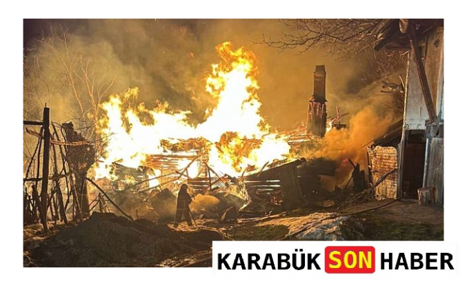 Safranbolu’da Gece Yarısı Yangın Paniği: Bir Yaralı