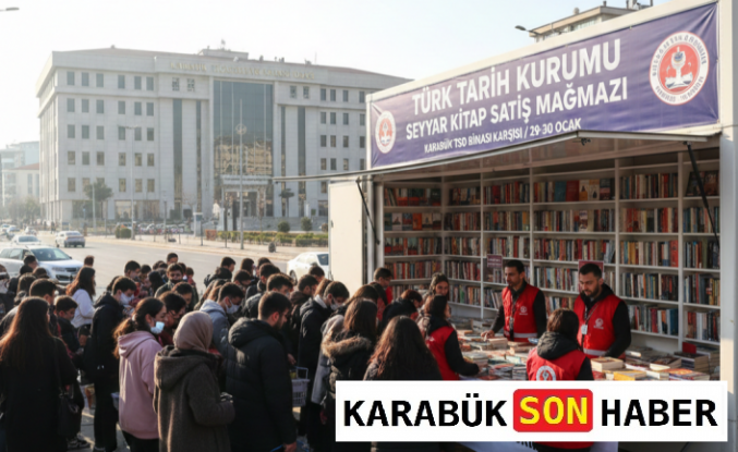 TTK Mobil Kitap Mağazası Karabük’te Okurlarla Buluştu