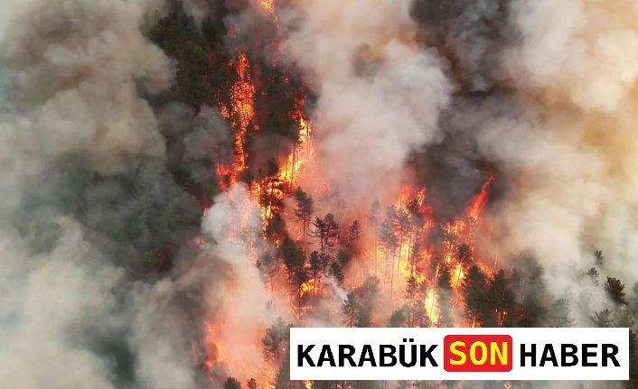 Eflani ilçesine bağlı Saraycık Köyü’nde başlayan yangında son durum