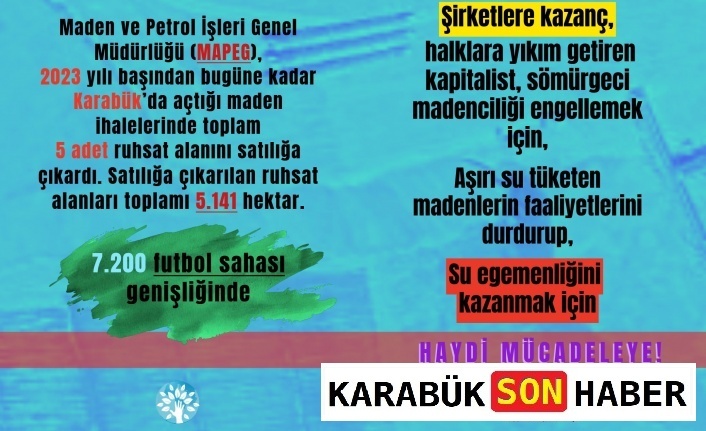 Karabük Eskipazar Maden İhaleleri:Ekolojik İtirazlar